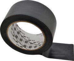 3M - Black Solid Color Vinyl Tape - 2" Wide x 108' Long x 0.005" Thick, General Traffic - Benchmark Tooling