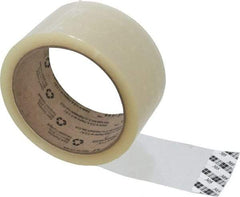 3M - 2" x 55 Yd Clear Acrylic Adhesive Sealing Tape - Polypropylene Film Backing, 1.8 mil Thick, 19 Lb Tensile Strength, Series 305 - Benchmark Tooling