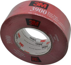 3M - 2" x 55m Red Duct Tape - 8.1 mil, Rubber Adhesive, Polyethylene Film Backing, 32 Lb/ln Tensile Strength, 200°F Max, Series 3900 - Benchmark Tooling