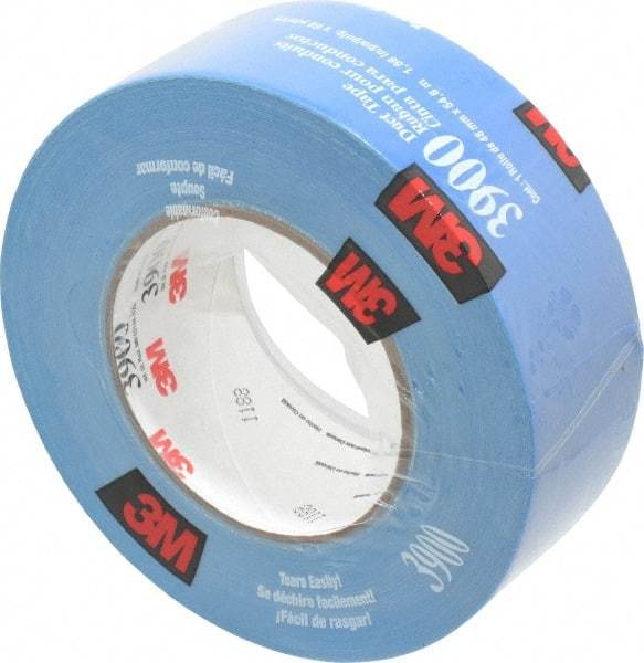 3M - 2" x 55m Blue Duct Tape - 8.1 mil, Rubber Adhesive, Polyethylene Film Backing, 32 Lb/ln Tensile Strength, 200°F Max, Series 3900 - Benchmark Tooling