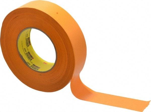 3M - 1-1/2" Wide x 60 Yd Long Orange Paper Masking Tape - Series 2525, 9.5 mil Thick, 49 In/Lb Tensile Strength - Benchmark Tooling