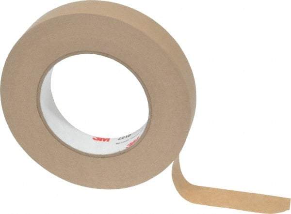 3M - 1" Wide x 60 Yd Long Tan Paper Masking Tape - Series 2515, 6.7 mil Thick, 36 In/Lb Tensile Strength - Benchmark Tooling