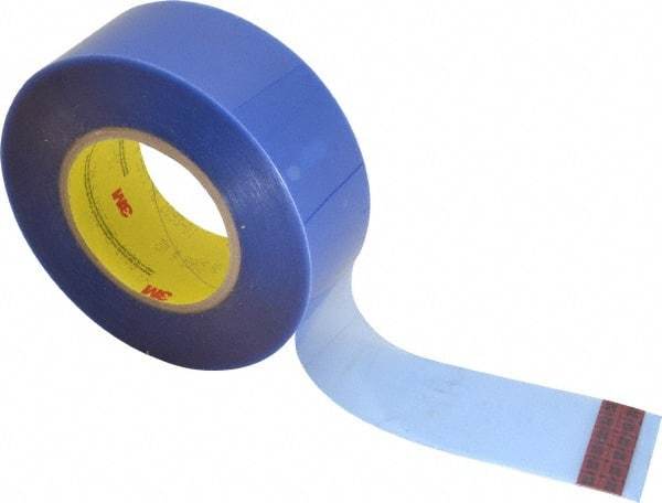 3M - 2" Wide x 72 Yd Long Blue Polyester Film Painter's Tape - Series 8905, 6.5 mil Thick, 110 In/Lb Tensile Strength - Benchmark Tooling