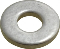 Value Collection - #6 Screw, Grade 2 Steel SAE Flat Washer - 5/32" ID x 3/8" OD, 0.065" Thick, Plain Finish - Benchmark Tooling