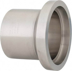 VNE - 2-1/2", E-Line Style, Sanitary Stainless Steel Pipe Long Welding Ferrule - Female Connection, Grade 316L - Benchmark Tooling