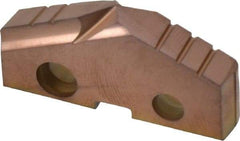 Allied Machine and Engineering - 1-17/32" Diam x 1/4" Thick, Seat Code 3, 132° Included Angle Spade Drill Insert - AM200 Coated, Cobalt, Grade Premium Cobalt, Series GEN2 T-A - Benchmark Tooling