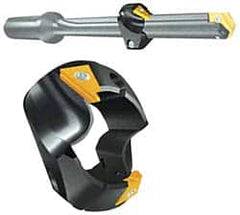 Allied Machine and Engineering - Series T-ACR-45, 0.854" ID, 1-9/16" Overall Diam, 57/64" OAL Drilling Chamfer Ring - T-ACRI-45-B-C5A Insert, 45° Chamfer, 2 Inserts - Benchmark Tooling