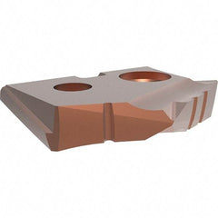 Allied Machine and Engineering - 12.85mm Diam x 3/32" Thick, Seat Code Z, 132° Included Angle Spade Drill Insert - AM200 Coated, Cobalt, Grade Super Cobalt, Series GEN2 T-A - Benchmark Tooling