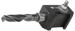 Aloris - Series BXA, #53 Morse Taper Tool Post Holder - 10 to 15" Lathe Swing, 1-3/4" OAH, 7/8" Centerline Height - Exact Industrial Supply