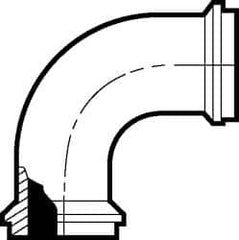 VNE - 3" E-Line Style Sanitary Stainless Steel Pipe 90° Elbow - Exact Industrial Supply