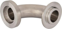 VNE - 1", E-Line Style, Sanitary Stainless Steel Pipe 90° Elbow - Male x Female Connection, Grade 304 - Benchmark Tooling