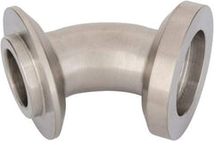 VNE - 1", E-Line Style, Sanitary Stainless Steel Pipe 45° Elbow - Male x Female Connection, Grade 304 - Benchmark Tooling