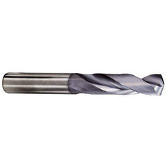 Kennametal - 11/16" 132° Spiral Flute Solid Carbide Taper Length Drill Bit - Benchmark Tooling