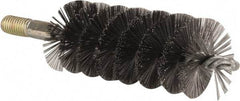 Value Collection - 1-3/4" Diam Helical Steel Tube Brush - 0.012" Filament Diam, 4-1/4" Brush Length, 7-1/2" OAL, 1/2-12 Male Shank - Benchmark Tooling