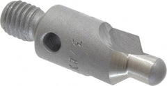 Made in USA - 2-1/2" OAL, 3/8" Head Diam, 2 Flute, 100° Incl Angle, Integral Pilot, Adjustable Stop Countersink - Benchmark Tooling