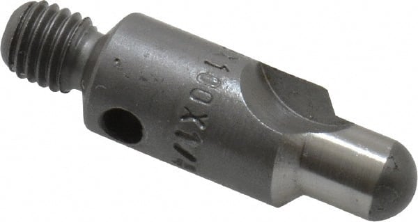 Made in USA - 2-1/2" OAL, 3/8" Head Diam, 2 Flute, 100° Incl Angle, Integral Pilot, Adjustable Stop Countersink - Benchmark Tooling