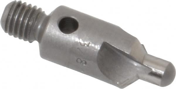 Made in USA - 2-1/2" OAL, 3/8" Head Diam, 3 Flute, 100° Incl Angle, Integral Pilot, Adjustable Stop Countersink - Benchmark Tooling