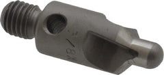 Made in USA - 2-1/2" OAL, 3/8" Head Diam, 3 Flute, 100° Incl Angle, Integral Pilot, Adjustable Stop Countersink - Benchmark Tooling