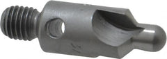 Made in USA - 2-1/2" OAL, 3/8" Head Diam, 3 Flute, 100° Incl Angle, Integral Pilot, Adjustable Stop Countersink - Benchmark Tooling