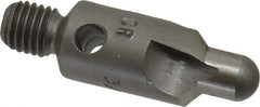 Made in USA - 2-1/2" OAL, 3/8" Head Diam, 3 Flute, 100° Incl Angle, Integral Pilot, Adjustable Stop Countersink - Benchmark Tooling