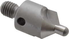 Made in USA - 2-1/2" OAL, 1/2" Head Diam, 2 Flute, 100° Incl Angle, Integral Pilot, Adjustable Stop Countersink - Benchmark Tooling