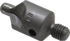 Made in USA - 2-1/2" OAL, 1/2" Head Diam, 2 Flute, 100° Incl Angle, Integral Pilot, Adjustable Stop Countersink - Benchmark Tooling