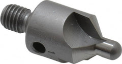 Made in USA - 2-1/2" OAL, 1/2" Head Diam, 3 Flute, 100° Incl Angle, Integral Pilot, Adjustable Stop Countersink - Benchmark Tooling