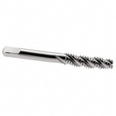 Interstate - 5/16-18 UNC 3 Flute 3B Bottoming Spiral Flute Tap - High Speed Steel, Bright Finish, 2-23/32" OAL, Right Hand Flute, Right Hand Thread, H3 - Exact Industrial Supply