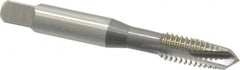 OSG - 3/8-16 UNC, 3 Flute, Bright Finish, High Speed Steel Spiral Point Tap - Plug Chamfer, Right Hand Thread, 2-15/16" OAL, 1-1/4" Thread Length, 0.381" Shank Diam, 2B Class of Fit, Series 288 - Exact Industrial Supply