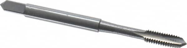 OSG - M4x0.70 Metric Coarse, 3 Flute, Oxide Finish, High Speed Steel Spiral Point Tap - Plug Chamfer, Right Hand Thread, 2-1/8" OAL, 3/4" Thread Length, 0.168" Shank Diam, 6H Class of Fit, Series 288 - Exact Industrial Supply