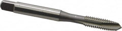 OSG - M6x1.00 Metric Coarse, 3 Flute, Bright Finish, High Speed Steel Spiral Point Tap - Plug Chamfer, Right Hand Thread, 2-1/2" OAL, 1" Thread Length, 0.255" Shank Diam, 6H Class of Fit, Series 288 - Exact Industrial Supply