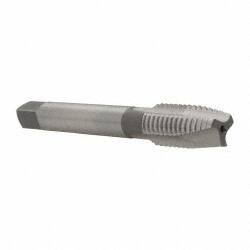 OSG - M12x1.75 Metric Coarse, 3 Flute, Bright Finish, High Speed Steel Spiral Point Tap - Plug Chamfer, Right Hand Thread, 3-3/8" OAL, 1-21/32" Thread Length, 0.367" Shank Diam, 6H Class of Fit - Exact Industrial Supply