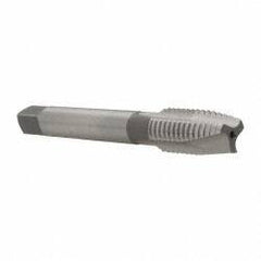 OSG - M12x1.75 Metric Coarse, 3 Flute, Bright Finish, High Speed Steel Spiral Point Tap - Plug Chamfer, Right Hand Thread, 3-3/8" OAL, 1-21/32" Thread Length, 0.367" Shank Diam, 6H Class of Fit - Exact Industrial Supply