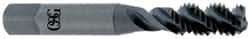 OSG - 7/16-20 UNF 3 Flute 2B Bottoming Spiral Flute Tap - High Speed Steel, Oxide Finish, 3-5/32" OAL, Right Hand Flute, Right Hand Thread - Exact Industrial Supply