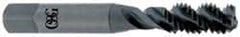 OSG - 7/16-20 UNF 3 Flute 2B Bottoming Spiral Flute Tap - High Speed Steel, Oxide Finish, 3-5/32" OAL, Right Hand Flute, Right Hand Thread - Exact Industrial Supply