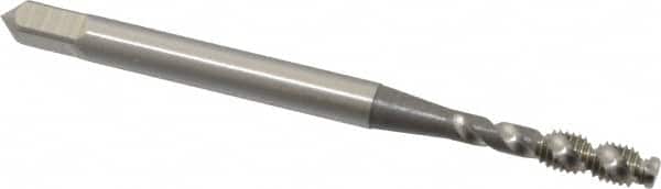 OSG - M3x0.50 Metric Coarse 2 Flute 6H Bottoming Spiral Flute Tap - High Speed Steel, Bright Finish, 1-15/16" OAL, Right Hand Flute, Right Hand Thread - Exact Industrial Supply