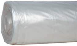 Value Collection - 100' Long x 20' Wide Polyethylene Tarp & Dust Cover - Clear, 4 mil Thickness - Benchmark Tooling