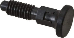 Gibraltar - 3/8-16, 1/4" Max Plunger Diam, 0.25 Lb Init to 2 Lb Final End Force, Locking Knob Handle Plunger - Delrin Knob, 0.94" Body Length, 3/4" Length Under Head/Shoulder, 0.18" Plunger Projection - Benchmark Tooling