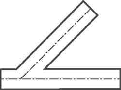 VNE - 4" Weld Style Sanitary Stainless Steel Pipe 45° Lateral - Exact Industrial Supply