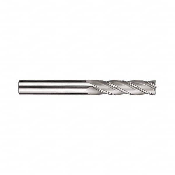 SGS - 1/4", 1-1/8" LOC, 1/4" Shank Diam, 3" OAL, 4 Flute, Solid Carbide Square End Mill - Single End, Diamond-Like Carbon (DLC) Finish, Spiral Flute, Centercutting, Right Hand Cut, Right Hand Flute, Series 1L-AD - Benchmark Tooling