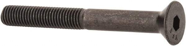 Value Collection - 1/4-28 UNF Hex Socket Drive, 82° Flat Screw - Alloy Steel, Black Oxide Finish, Partially Threaded, 2-1/4" OAL - Benchmark Tooling