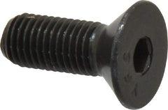 Value Collection - 5/16-24 UNF Hex Socket Drive, 82° Flat Screw - Alloy Steel, Black Oxide Finish, Fully Threaded, 7/8" OAL - Benchmark Tooling