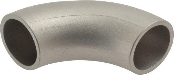 VNE - 3/4", Unpolished Style, Sanitary Stainless Steel Pipe 90° Elbow - Butt Weld x Butt Weld Connection, Grade 304 - Benchmark Tooling