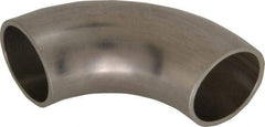 VNE - 1", Unpolished Style, Sanitary Stainless Steel Pipe 90° Elbow - Butt Weld x Butt Weld Connection, Grade 304 - Benchmark Tooling