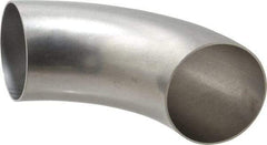 VNE - 4", Unpolished Style, Sanitary Stainless Steel Pipe 90° Elbow - Butt Weld x Butt Weld Connection, Grade 304 - Benchmark Tooling