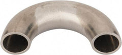 VNE - 3/4", Unpolished Style, Sanitary Stainless Steel Pipe 180° U Bend - Butt Weld x Butt Weld Connection, Grade 316L - Benchmark Tooling