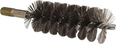 Value Collection - 1-3/4" Diam Helical Stainless Steel Tube Brush - 0.012" Filament Diam, 4-1/4" Brush Length, 7-1/2" OAL, 1/2-12 Male Shank - Benchmark Tooling