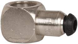 Parker - 8mm Outside Diam, Nickel Plated Brass Push-to-Connect Tube Banjo Body - 300 Max psi, Tube to Tube Connection - Benchmark Tooling