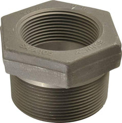 Made in USA - Size 3 x 2-1/2", Class 3,000, Forged Carbon Steel Black Pipe Hex Bushing - 3,000 psi, Threaded End Connection - Benchmark Tooling
