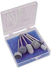 Standard Abrasives - 6 Piece Aluminum Oxide Silicon Carbide Unitized Abrasive Point Set - Includes Shapes B52, B90, B121, W160, W163 & W183 - Benchmark Tooling